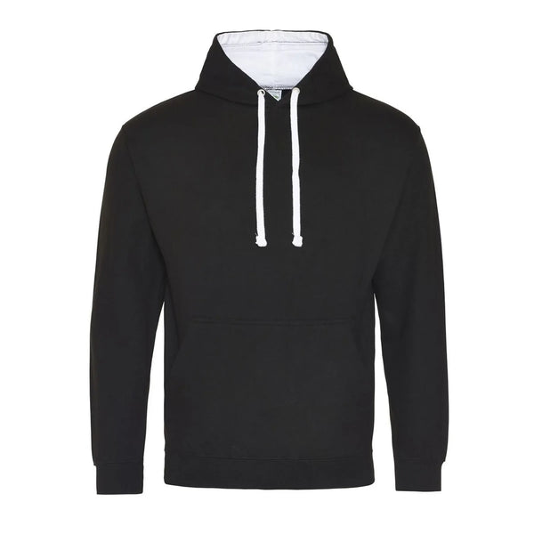 Felpa Varsity Hoodie nero / S - personalizzabile con logo