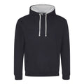 Felpa Varsity Hoodie new french navy/heather grey / XS - personalizzabile con logo