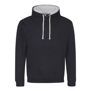 Felpa Varsity Hoodie new french navy/heather grey / XS - personalizzabile con logo
