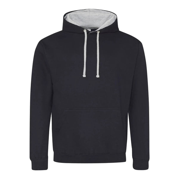 Felpa Varsity Hoodie new french navy/heather grey / XS - personalizzabile con logo