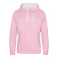 Felpa Varsity Hoodie rosa / S - personalizzabile con logo