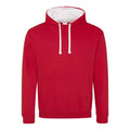 Felpa Varsity Hoodie rosso / XS - personalizzabile con logo