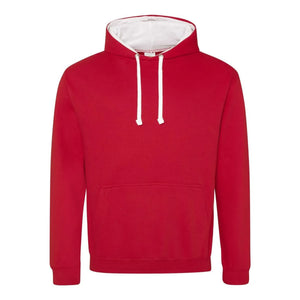 Felpa Varsity Hoodie rosso / XS - personalizzabile con logo