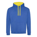 Felpa Varsity Hoodie royal/sun yellow / S - personalizzabile con logo