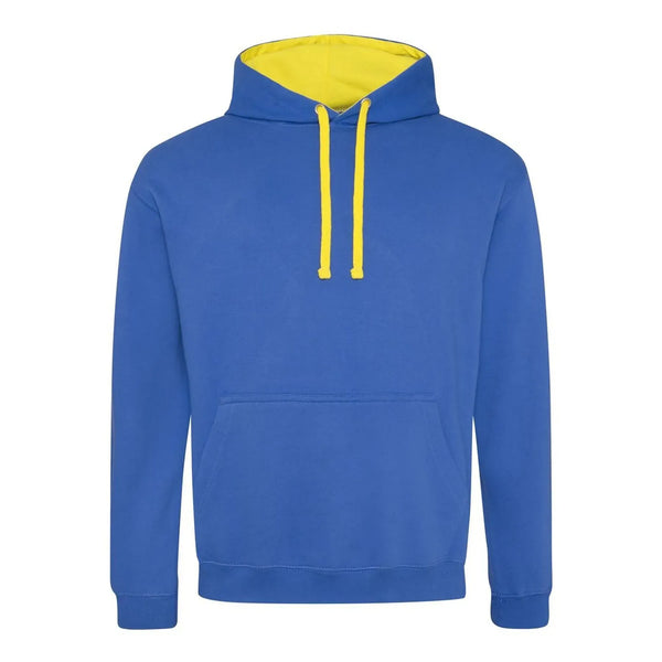 Felpa Varsity Hoodie royal/sun yellow / S - personalizzabile con logo