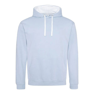 Felpa Varsity Hoodie sky/arctic white / S - personalizzabile con logo