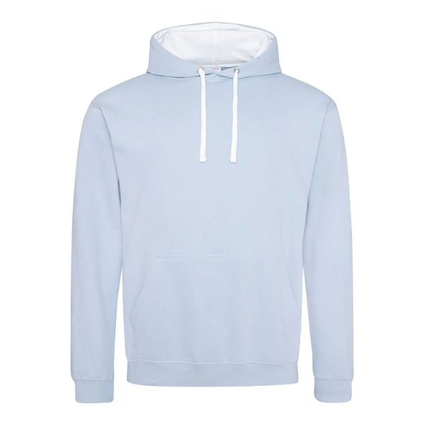 Felpa Varsity Hoodie sky/arctic white / S - personalizzabile con logo