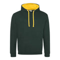 Felpa Varsity Hoodie verde / S - personalizzabile con logo