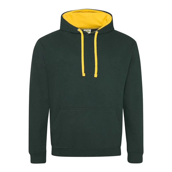 Felpa Varsity Hoodie verde / S - personalizzabile con logo