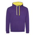 Felpa Varsity Hoodie viola / S - personalizzabile con logo