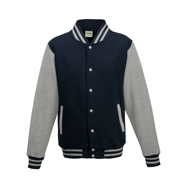 Felpa Varsity Jacket blu / XS - personalizzabile con logo