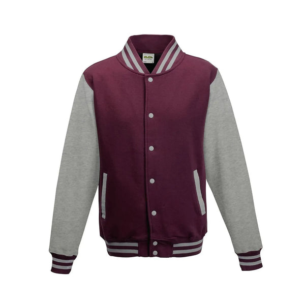 Felpa Varsity Jacket bordeaux / XS - personalizzabile con logo