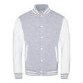 Felpa Varsity Jacket grigio / XS - personalizzabile con logo