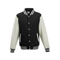 Felpa Varsity Jacket jet black/white / XS - personalizzabile con logo