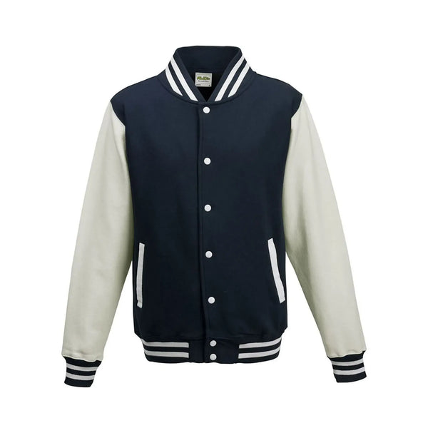 Felpa Varsity Jacket oxford navy/white / XS - personalizzabile con logo