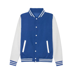 Felpa Varsity Jacket royal / XS - personalizzabile con logo
