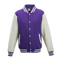 Felpa Varsity Jacket viola / XS - personalizzabile con logo
