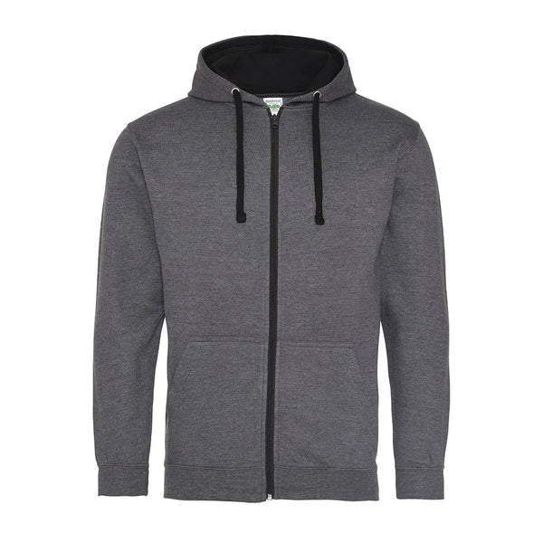 Felpa Varsity Zoodie grigio / S - personalizzabile con logo