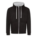 Felpa Varsity Zoodie jet black/heather grey / S - personalizzabile con logo