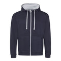Felpa Varsity Zoodie new french navy/heather grey / S - personalizzabile con logo