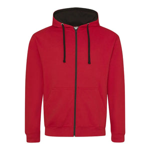 Felpa Varsity Zoodie rosso / S - personalizzabile con logo