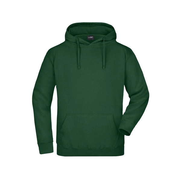Felpa verde / S - personalizzabile con logo
