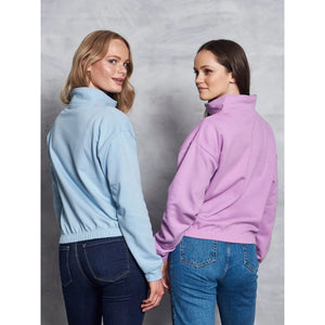 Felpa Women's Cropped ½ Zip Sweat - personalizzabile con logo