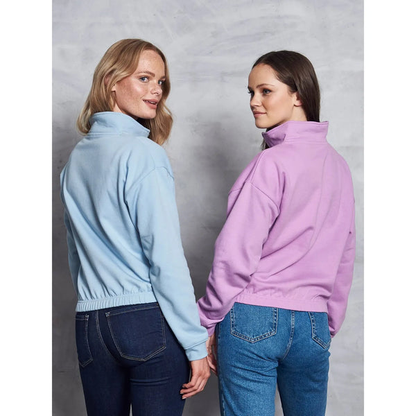 Felpa Women's Cropped ½ Zip Sweat - personalizzabile con logo