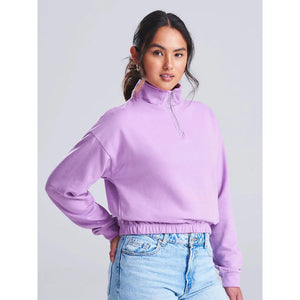 Felpa Women's Cropped ½ Zip Sweat - personalizzabile con logo