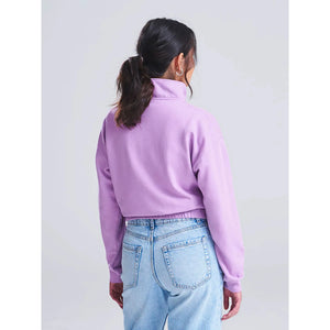 Felpa Women's Cropped ½ Zip Sweat - personalizzabile con logo