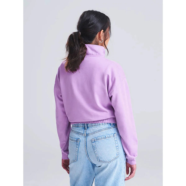 Felpa Women's Cropped ½ Zip Sweat - personalizzabile con logo