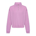 Felpa Women's Cropped ½ Zip Sweat viola / XXS - personalizzabile con logo