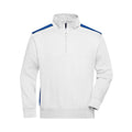 Felpa Workwear Half-zip  - Color bianco / XS - personalizzabile con logo
