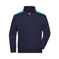 Felpa Workwear Half-zip  - Color blu / XS - personalizzabile con logo