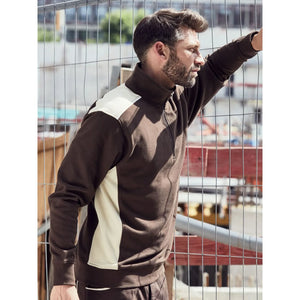 Felpa Workwear Half-zip  - Color - personalizzabile con logo