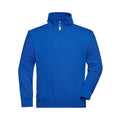 Felpa Workwear Half-zip  - Color royal / XS - personalizzabile con logo