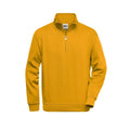 Felpa Workwear Half Zip giallo / XS - personalizzabile con logo