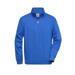Felpa Workwear Half Zip royal / XS - personalizzabile con logo