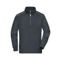 Felpa Workwear Half-zip  - Solid grigio / XS - personalizzabile con logo