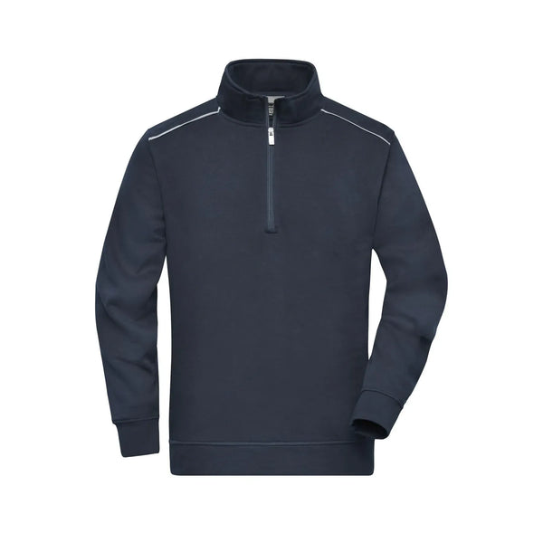 Felpa Workwear Half-zip  - Solid navy / XS - personalizzabile con logo