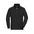 Felpa Workwear Half-zip  - Solid nero / XS - personalizzabile con logo