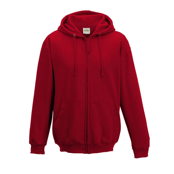 Felpa Zoodie rosso / S - personalizzabile con logo