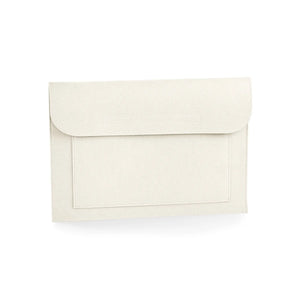 Felt Laptop/Document slip bianco - personalizzabile con logo