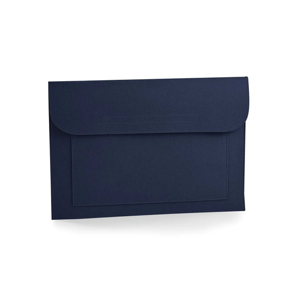 Felt Laptop/Document slip blu - personalizzabile con logo