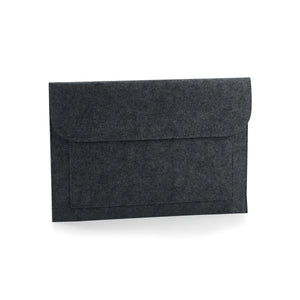 Felt Laptop/Document slip grigio - personalizzabile con logo