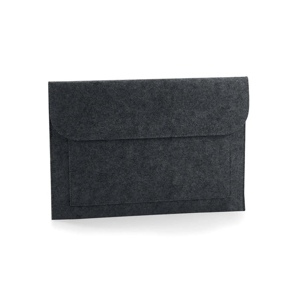 Felt Laptop/Document slip grigio - personalizzabile con logo