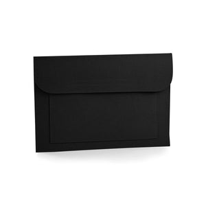 Felt Laptop/Document slip nero - personalizzabile con logo