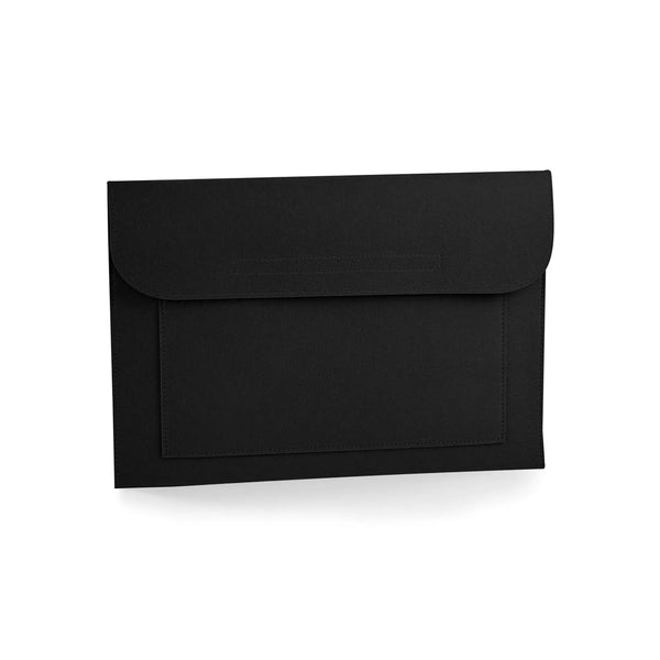 Felt Laptop/Document slip nero - personalizzabile con logo