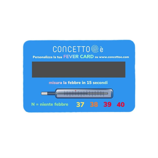FEVER CARD - Termometri personalizzati - personalizzabile con logo