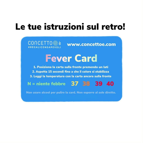 FEVER CARD - Termometri personalizzati - personalizzabile con logo